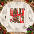 Holly Jolly Leopard & Polka Dot Christmas Apparel – original mockup