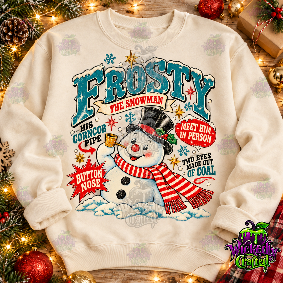 Frosty the Snowman – Vintage Christmas Apparel – original mockup