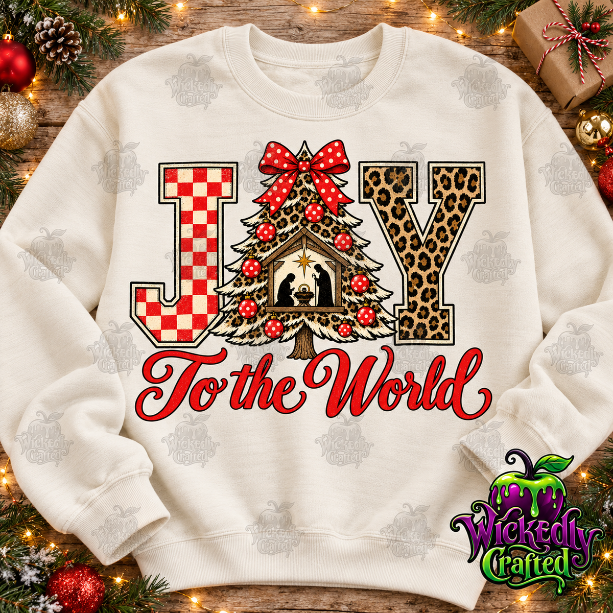 Joy to the World – Christmas Nativity Apparel – original mockup