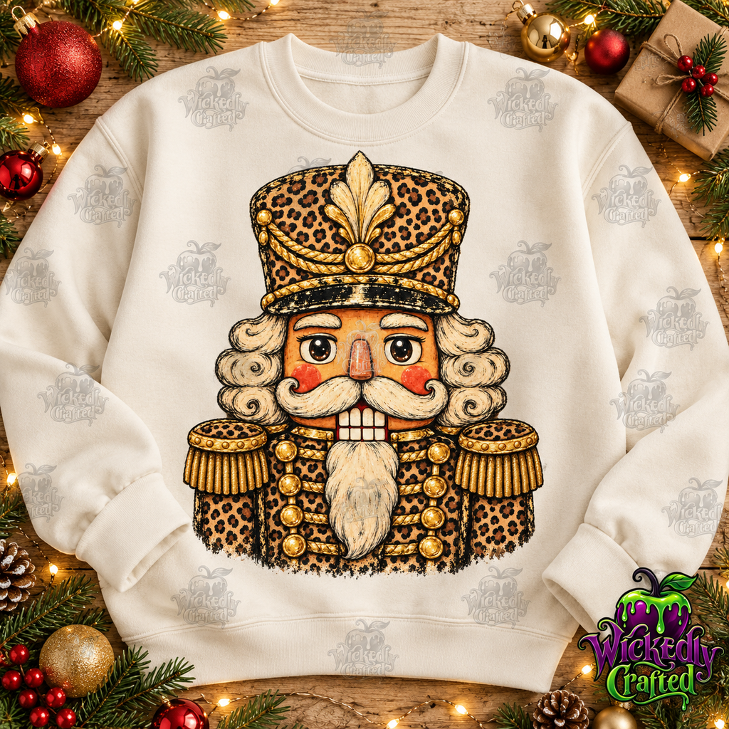 Leopard & Gold Christmas Nutcracker Apparel – original mockup