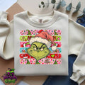 Merry Grinchmas – Colorful Christmas Stripes Apparel original garment mockup