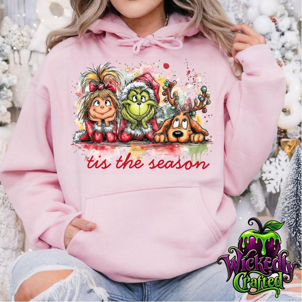 ’Tis the Season – Cindy Lou, Grinch & Max Apparel original garment mockup